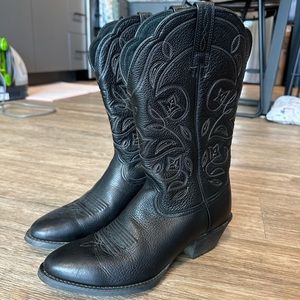 Ariat Heritage Black Womens Cowboy Boots